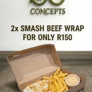 x2 smash beef wrap