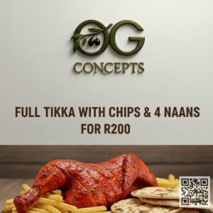 Full Tikka, Chips & Naan